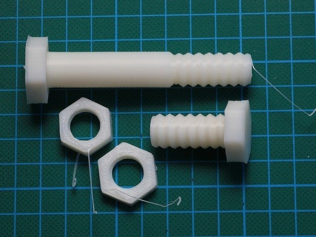 poor mans openscad screw library remix 3d printer parts 3D print model - Mito3D