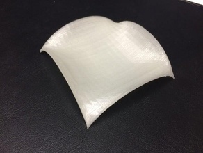 flachen Oberfläche der Schale Dekor Seife-Haut-und-Blase 3d print model - Mito3D