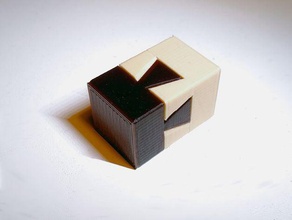 personalizável impossível cauda de andorinha quebra-cabeças personalizador sistemas objeto tsugite 3d print model - Mito3D