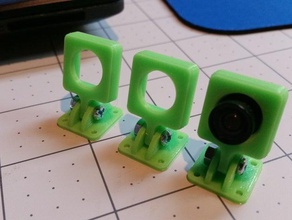 mini fpv camera mount 3d printer parts 3d print model - Mito3D