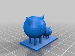 cute orb cat thing lol xd 3d printing 3d print model - Mito3D
