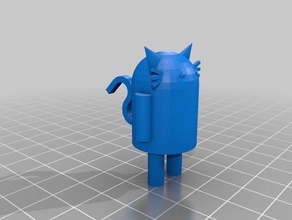kitty android logosu lol 3d baskı 3d print model - Mito3D
