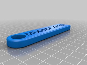 my customized personalized key chain accessories 3d print model - Mito3D