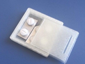 pequeña caja de pastillas contenedores 3d print model - Mito3D