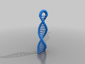 dna rendering mine earring 3d printing 3d print model - Mito3D