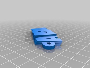 llavero alba keychains customized 3d print model - Mito3D