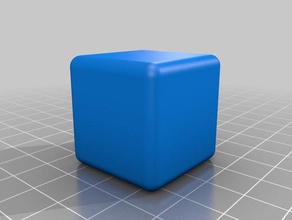 rounded cube 30mm r3 other customized 3d print model - Mito3D