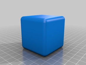 rounded cube 50mm r5 other customized 3d print model - Mito3D