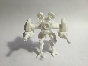 soldado bot modelo robôs 3d print model - Mito3D