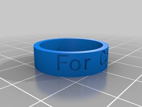 congo size 9 rings customized 3d print model - Mito3D
