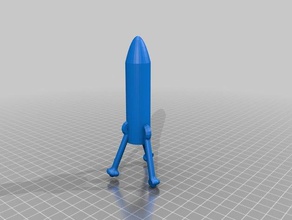 decorative rocket 3d printing 3d print model - Mito3D