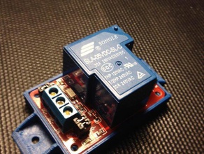 rel&egrave relais Halter board montieren - Elektronik realay 3d print model - Mito3D