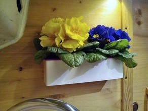 parete fioriera mio campeggio camper arredamento fiore vaso di fiori pensile 3d print model - Mito3D