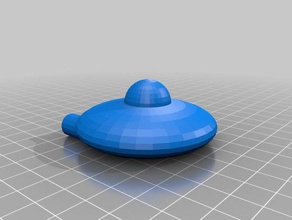 cartoon flying saucer - Spielzeug Spiele 3d print model - Mito3D