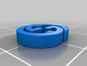 gucci logo accessories makeredchallenge 3d print model - Mito3D