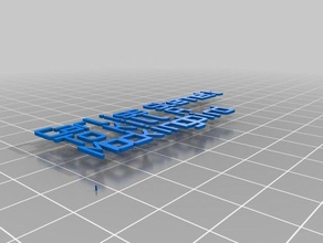 plaque organization customized 3d print model - Mito3D