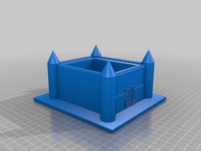 medioevo castello 3d stampa 3d print model - Mito3D
