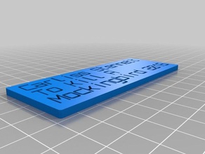 plaque 3 organization customized 3d print model - Mito3D