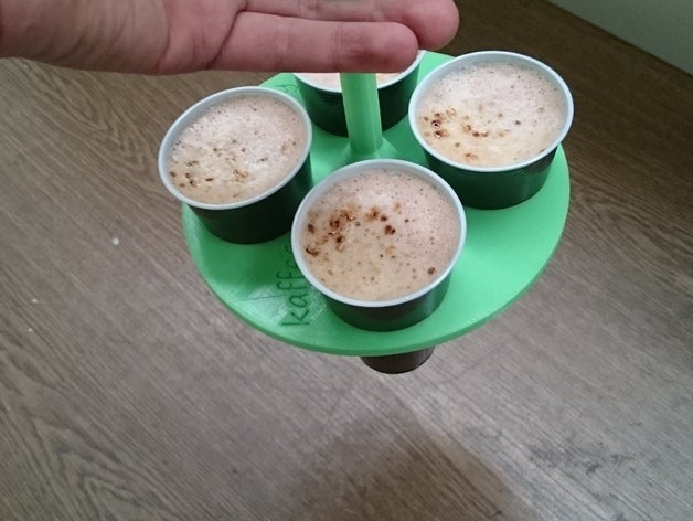 Kaffee-Becher-Halter Essen trinken becherhalter coffeecup kaffee 3D print model - Mito3D