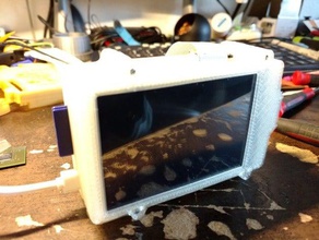 raspiberry pi 35in lcd case 3d printer accessories 3d print model - Mito3D