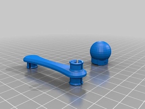 elliptical gear knob gadgets 3d print model - Mito3D
