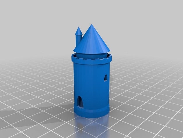 castle turret sculptures 3D print model - Mito3D
