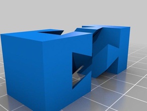 il mio personalizzato impossibile a coda di rondine puzzle 3d print model - Mito3D
