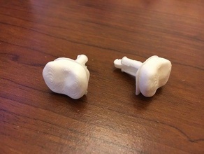 tooth cufflink accessories 3d print model - Mito3D