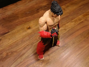 jin kazama tekken juegos figura de acción luchador namco playstation estática la estatua zepto 3d print model - Mito3D