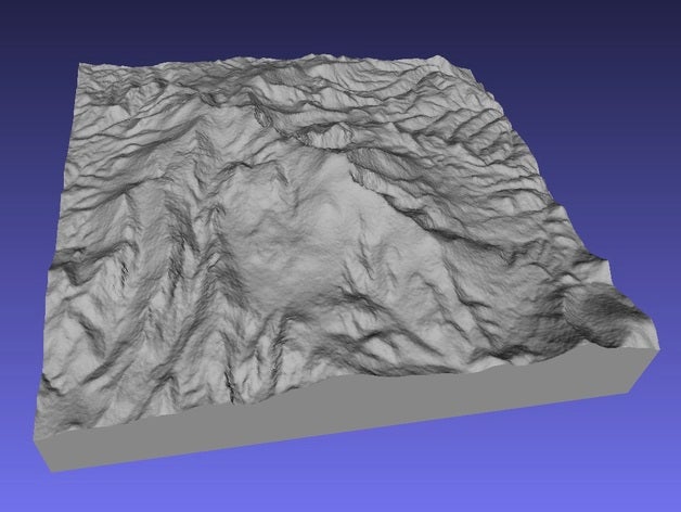 pikes peak learning 3d map geography geology geoscience raised relief topography 3D print model - Mito3D