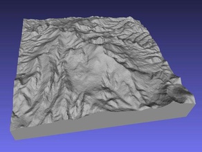 pikes peak learning 3d map geography geology geoscience raised relief topography 3d print model - Mito3D