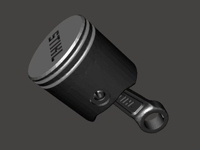 stihl Kolben Schlüsselanhänger Kettensäge 3d print model - Mito3D