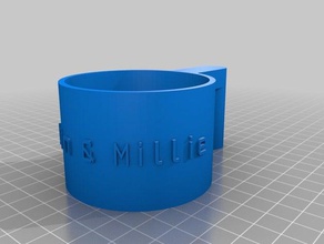 franklin millie pets customized 3d print model - Mito3D