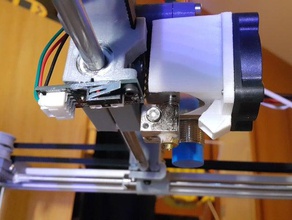 caldo di fine ventola e3d v5 parte un condotto raffreddamento da 40mm kosselsmartrapcore alu la stampante parti 3d print model - Mito3D