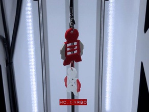 builder man keychain signs logos 3d print model - Mito3D