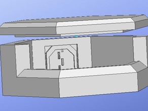 pastillero de 28mm juegos bunker la fortificación en miniatura terreno wargame wargaming warhammer 40k wh40k 3d print model - Mito3D