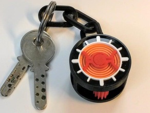 Schlüsselanhänger laimer tourbillon nicht-funktionale Gang Uhr 3d print model - Mito3D