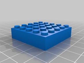 5x5 de la construcción los juguetes personalizado 3d print model - Mito3D