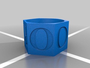 nome personalizado anel de brooke anéis 3d print model - Mito3D