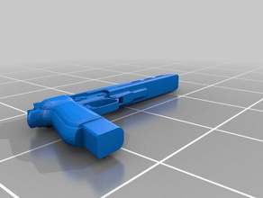 93r pistola adereços divertido arma modelo 3d print model - Mito3D