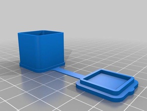 20x20mm kutusu kaplar özelleştirilmiş 3d print model - Mito3D