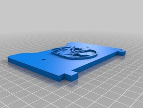 my customized replicator 1 2 2x backplate fusd logo 3d printer accessories 3d print model - Mito3D