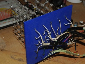 5x5x5 led cubo da placa de base eletrônica arduino quadro iluminação 3d print model - Mito3D
