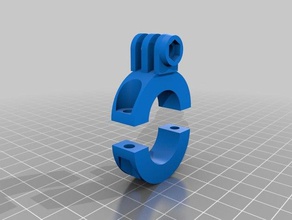 gopro montagem do farol jugo esporte ao ar livre personalizado 3d print model - Mito3D