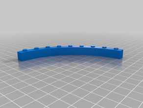 curvo mattoncini lego costruzione i giocattoli personalizzato 3d print model - Mito3D