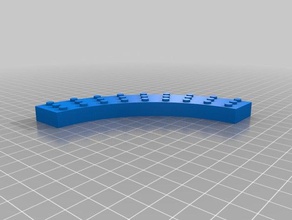 triple courbe brique lego la construction les jouets personnalisé 3d print model - Mito3D