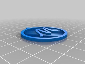my customized earrings letter 1 3d print model - Mito3D