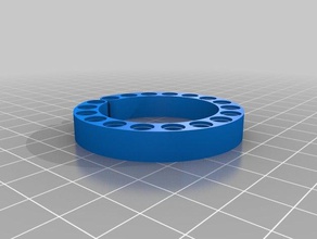 ring bracelet curved beams lego technic 18 holes construction toys customized 3d print model - Mito3D