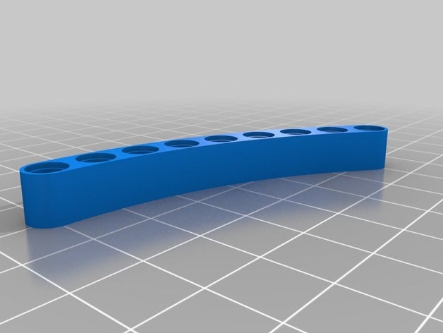 posavasos de 9 hoyos 16pcs curvado vigas lego technic la construcción los juguetes personalizado 3D print model - Mito3D