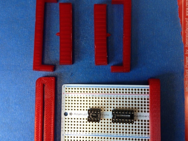 adafruit protoboard holder electronics 3D print model - Mito3D